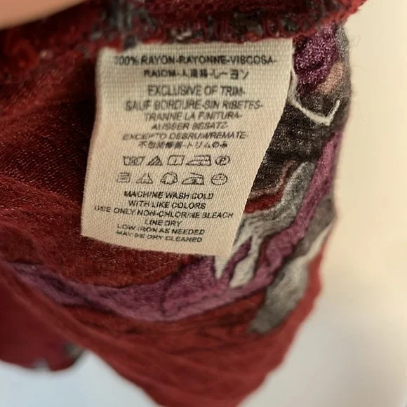 Free People Electric Orchid Tree Swing Tunic Dress Red - Picture 12 of 15